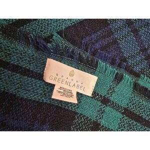 Plaid Quagga Green Label throw blanket 100% Acrylic Soft Warm Winter Wrap